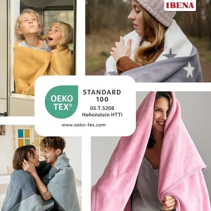 Kniedecke Uni Kniedecke Luxus, IBENA, unifarbenes Design – Bild 7