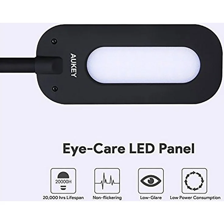 AUKEY Stehlampe, LED Dimmbar Leselampe 6.5W 4000-4500K 3 Farbwechsel – Bild 2