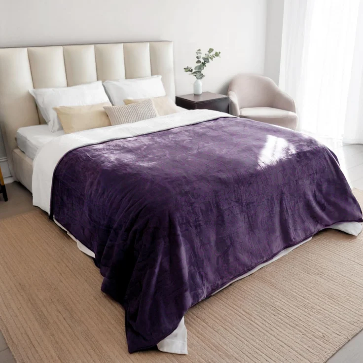 Dreamzie - wasserdichte Hundedecke Flauschig - 152x203cm - Violett