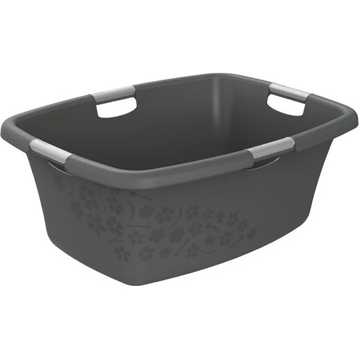 Rotho Wäschewanne Flowers 50 l Wäschekorb Wäschsammler – Bild 1