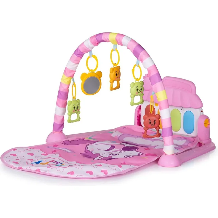 Chipolino Spielbogen Klavierkonzert, Krabbeldecke, Melodien, Hängespielzeuge rosa