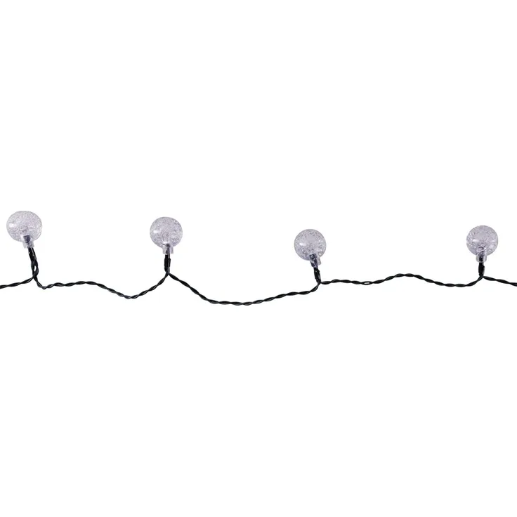TrendLine LED-Lichterkette Kugeln Außen 2,7 m warmweiß mit Timer