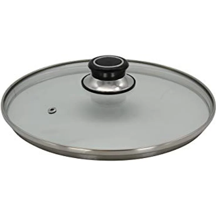 Karl Krüger Glasdeckel Diamant mit Edelstahlschutzrand, Ø 24 cm – Bild 2
