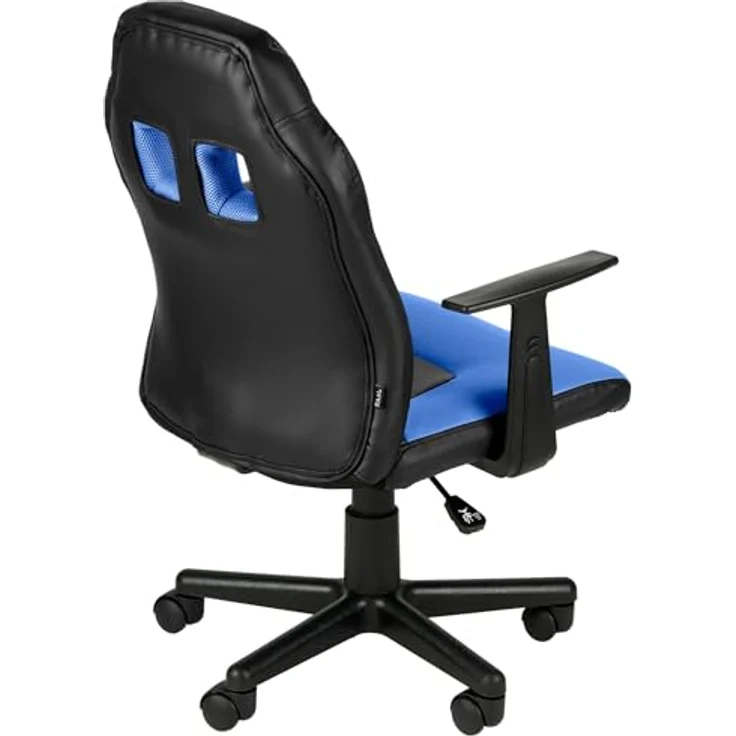 CLP Schreibtischstuhl Fun für Kinder Kunstlederbezug Armlehnen abnehmbar,schwarz/blau – Bild 7
