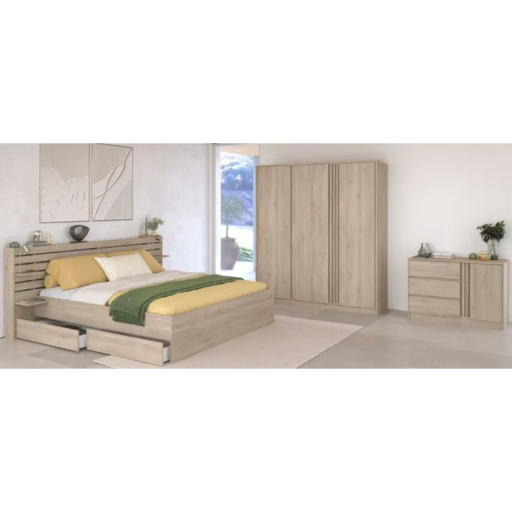 Parisot Schlafzimmer komplett Escale in Eiche 160 x 200 cm