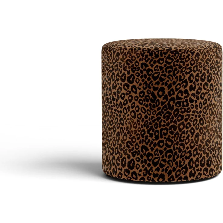 Micadoni Pouf Dia 40cm Chenille Wild Honig – Bild 1