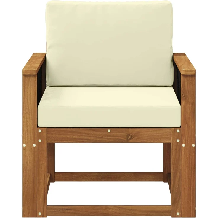 vidaXL Outdoor Mittelsofa Massivholz Akazie Natur 3438829 – Bild 3