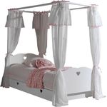 Himmelbett Kamila 212x98x198 Kinderbett MDF Weiß