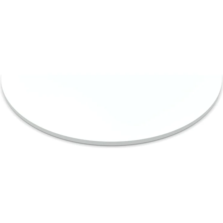 Dekor Spanplatte 28mm Tischplatte rund melaminharzbeschichtet weiß mit ABS Kante Umleimer - Größe 90 x 90 cm - Höhe 2,8 cm - Farbe Icy White – Bild 1