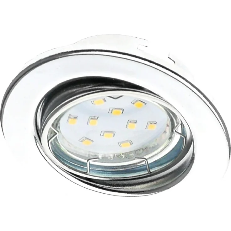 TRANGO LED Einbauleuchte, 6er Set 6729-068-5WAK Einbaustrahler in Rund Chrom inkl. 6x 5 Watt GU10 LED Leuchtmittel 3000K warmweiß & 6x GU10 Lampenfassung, Deckenspots, Einbauspots, Deckenleuchte – Bild 7