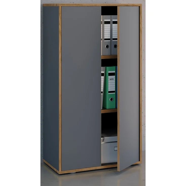 VCM Büroschrank Salia 920727 Anthrazit H. 110 x B. 60 x T. 33 cm – Bild 3