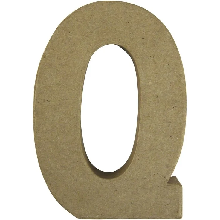 Pappmaché Buchstabe QFSC Recycled 100%, 15x10,5x3cm