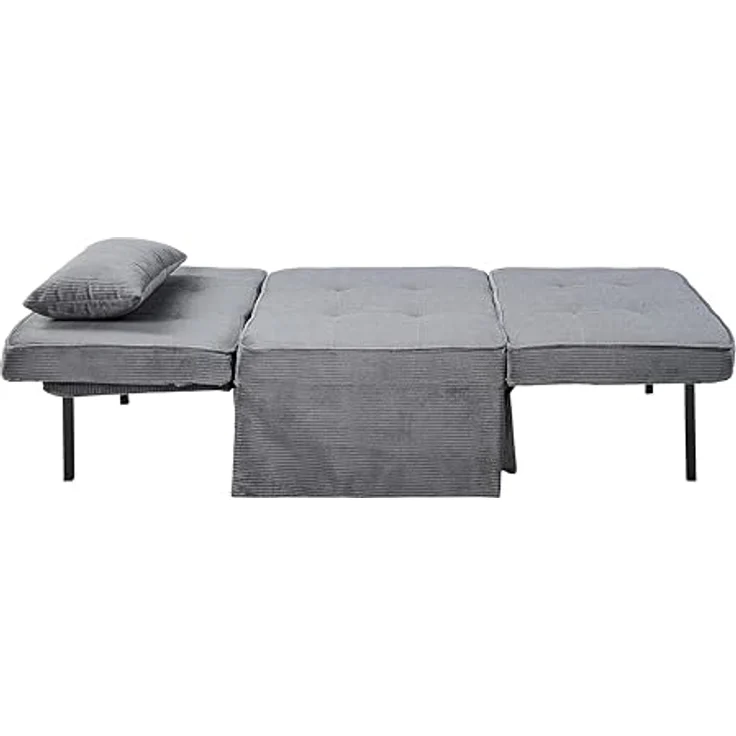 ATLANTIC home collection Schlafsofa Finn, wandelbar zum Loungesessel, Relaxliege und Gästebett, inkl. Kissen – Bild 6