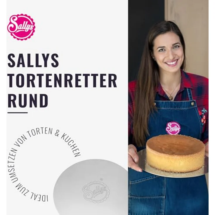 Sallys Tortenbodenheber Duo-Tortenretter: Rund & Eckig für Perfekte Tortenkreationen, Langlebig – Bild 3