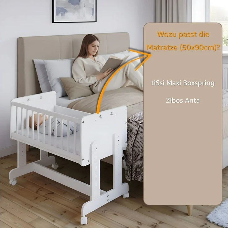 Babymatratze Kinderwagen Matratze 90x50 cm - Stubenwagen Matratze rechteckig, Totsy Baby – Bild 4