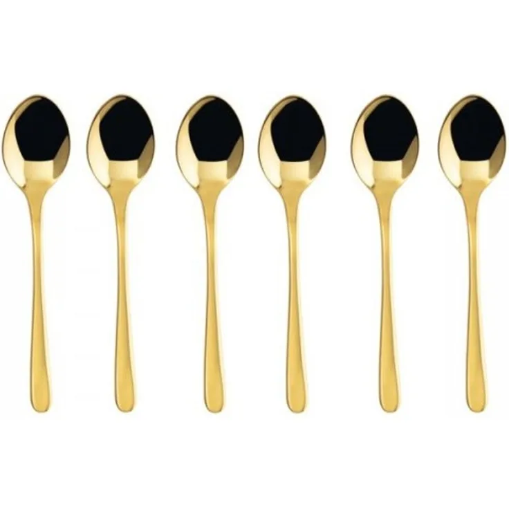 Sambonet Taste PVD 6 Cucchiaini Moka Oro Lucido