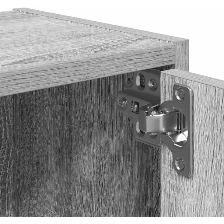 vidaXL Bücherregal Grau Sonoma 40x24x77 cm Holzwerkstoff 860369 – Bild 3
