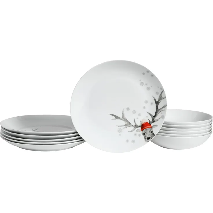 Hirsch (Form Luna), Tafelservice 12-tlg (mo)