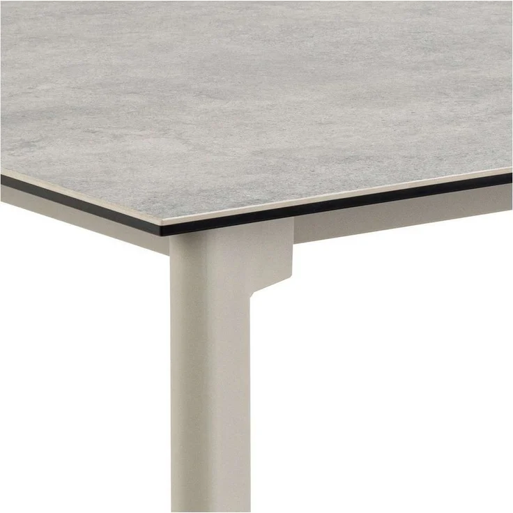 ACTONA GROUP Esstisch Palermo, Esstisch, Tischplatte grau Anista rau keramisch, 160x90x75cm – Bild 3