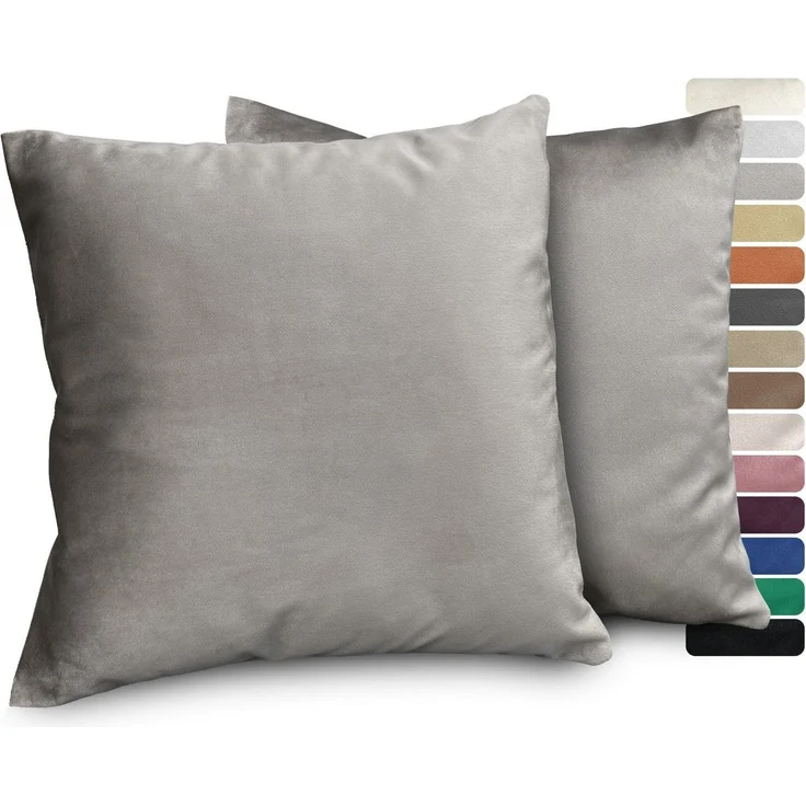 Beautex Kissenhüllen Samt Kissenhüllen 2er Set, Premium Kissenbezug, Sofa- und Dekokissen, (2 Stück) – Bild 2