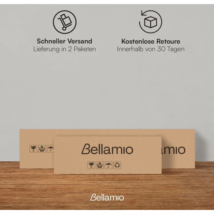 Bellamio 'Apol' Mehrzweckschrank, weiß, 176x33x60 cm, Besenschrank mit Staubsaugerfach und 4 weiteren Fächern – Bild 7