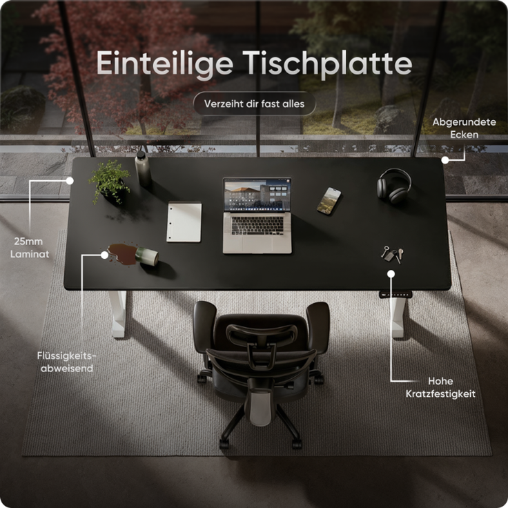 Titan Schwarz / Weißes / 180 x 80 cm – Bild 8