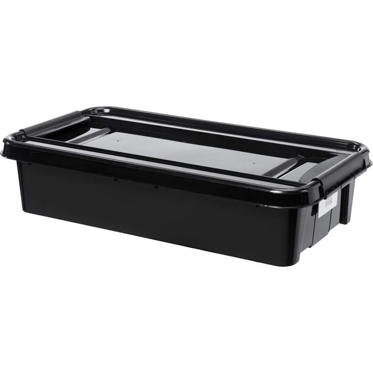 Unterbettbox mit Rollen und Deckel 31L Aufbewahrungsbox Allzweckbox Lagerbox