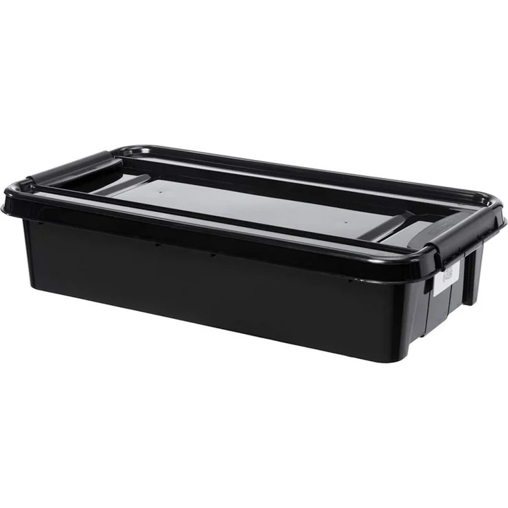 Unterbettbox mit Rollen und Deckel 31L Aufbewahrungsbox Allzweckbox Lagerbox