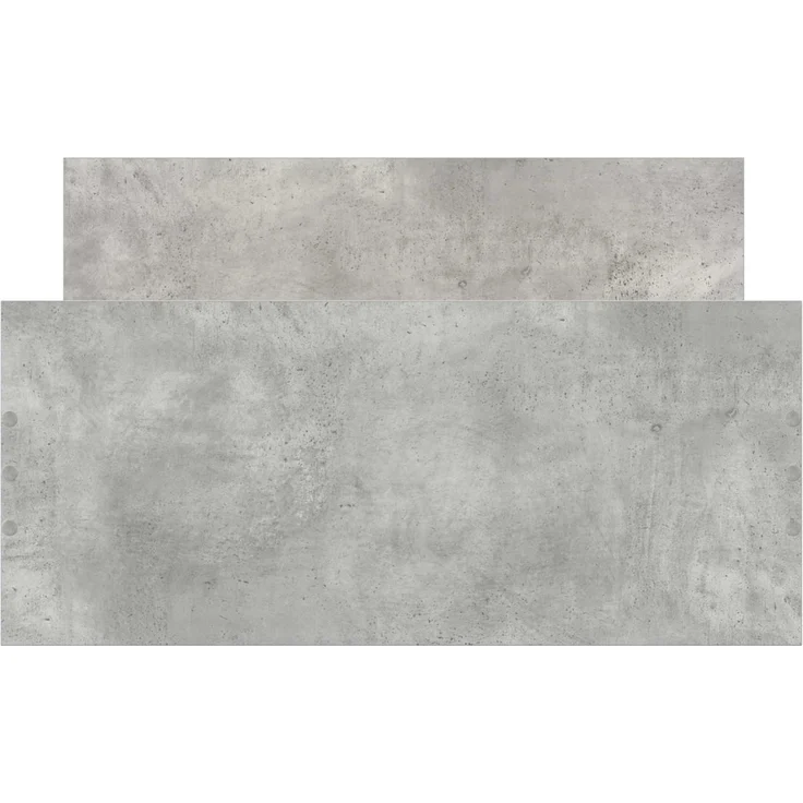vidaXL Bettgestell mit Kopfteil Betongrau 80 x 200 cm Holzwerkstoff 8009032 – Bild 4
