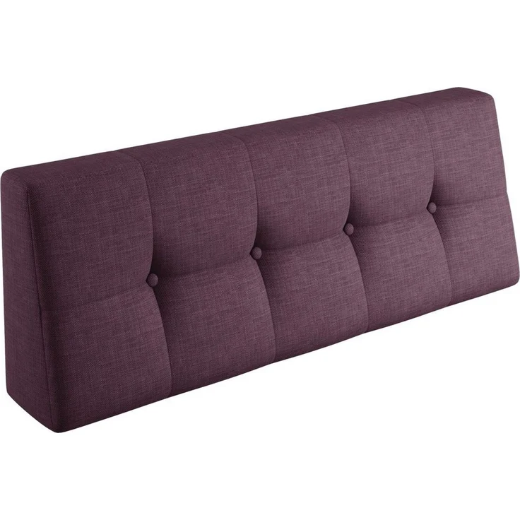 sunnypillow Rückenkissen Palettenkissen gesteppt Rückenkissen 120x40x20/10cm, Violett