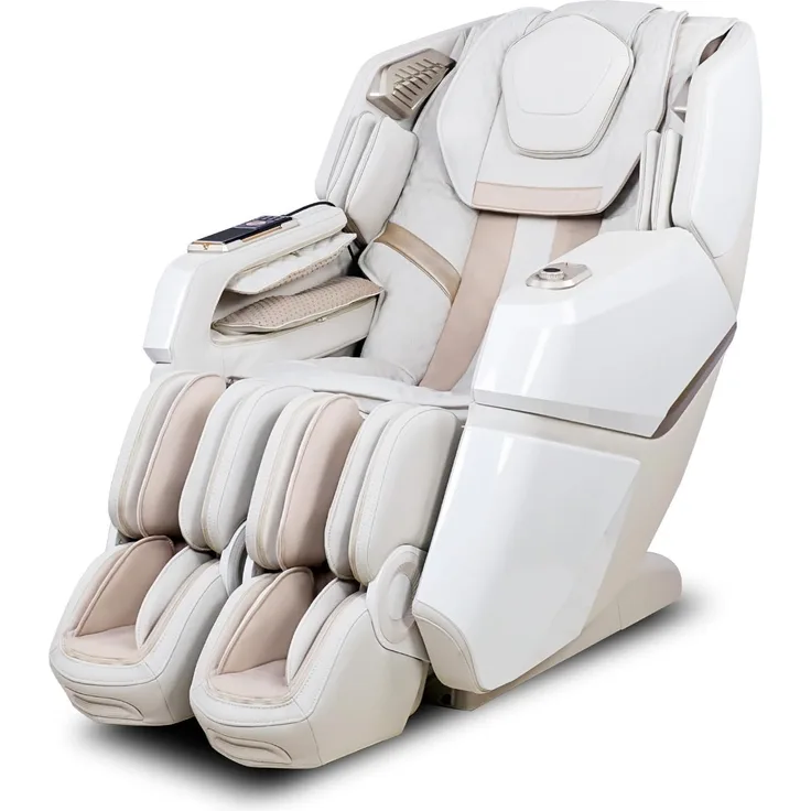 NAIPO Massagesessel Space Walk 3D Massagestuhl mit Wärmefunktion, Shiatsu, 3D Surround-Sound, Ganzkörpermassage, Körperscan