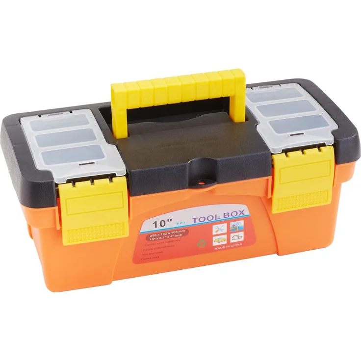 VBS Aufbewahrungsbox Utensilienbox mit Einsätzen und Griff, 25,6x13,2x10,3cm