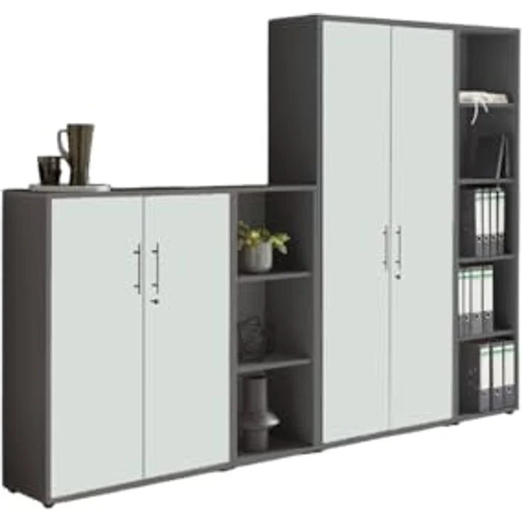 moebel-dich-auf Aktenschrank OFFICE EDITION (Set 4, abschließbar, Metallgriffen) Made in Germany – Bild 4
