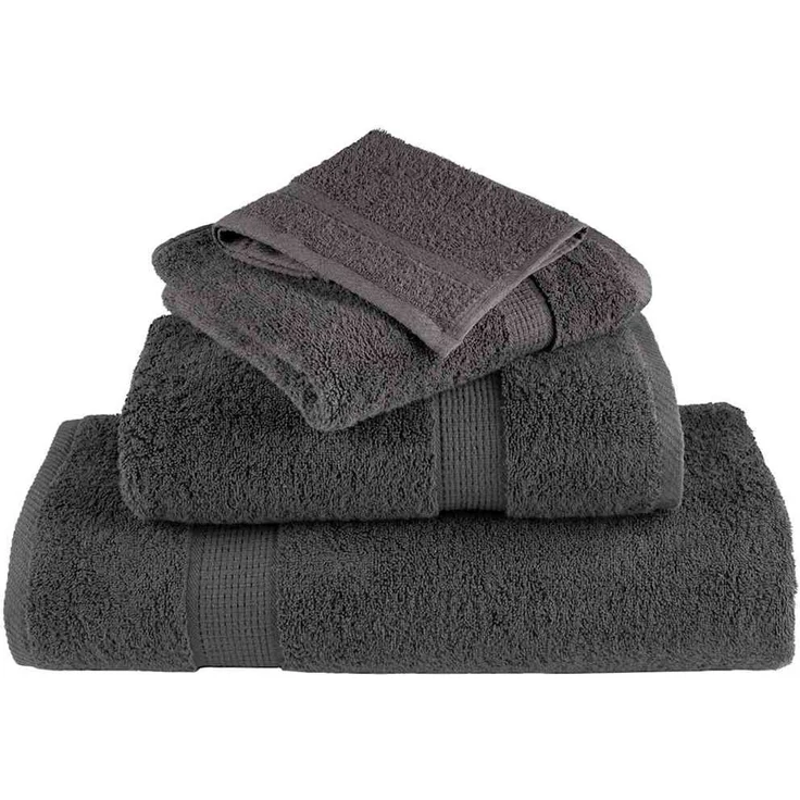 vidaXL Gästetuch SOLUND 10 Stk. Anthrazit 15 x 21 cm 550 gsm 137146 – Bild 3