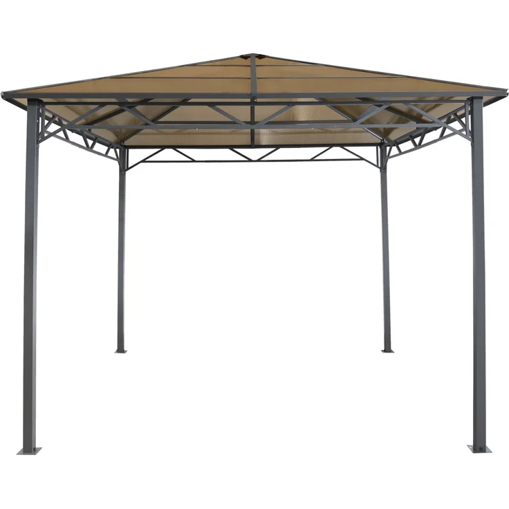 Tepro Pavillon Jackson 276 x 276 cm anthrazit Gartenzelt Gartenpavillon – Bild 1