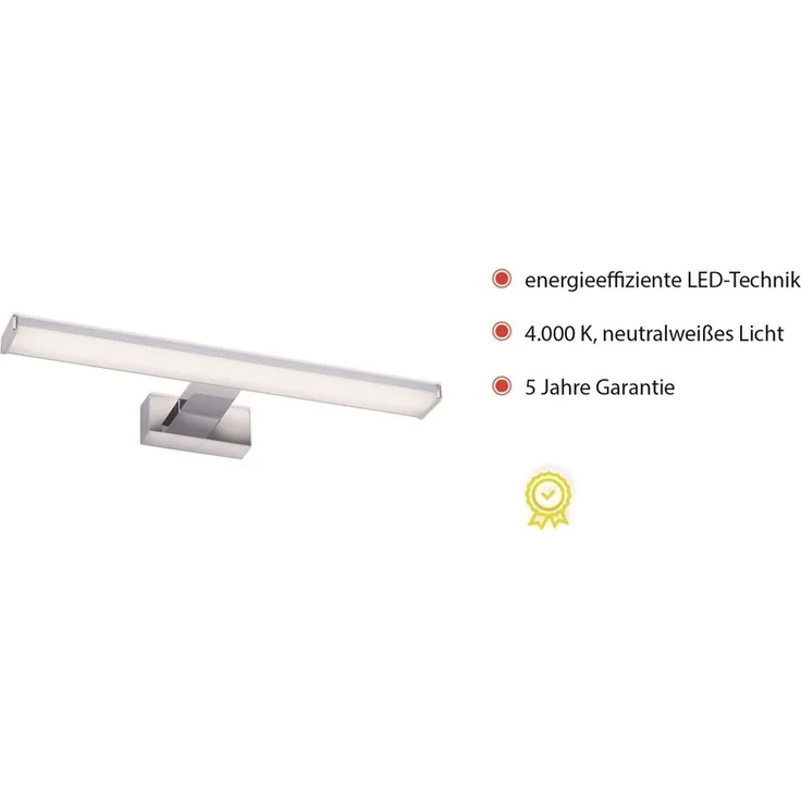 JUST LIGHT 11132-17 LED Wandleuchte chrom 40cm 4000K – Bild 5