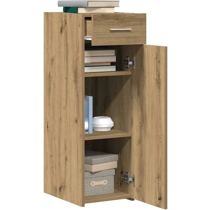 vidaXL Sideboard mit Schubladen Artisan-Eiche 30 x 42,5 x 93 cm 868750 – Bild 3