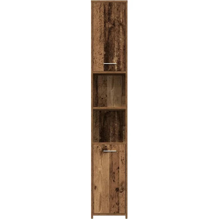 vidaXL 4-tlg. Badmöbel-Set Altholz-Optik Holzwerkstoff 3328941 – Bild 7