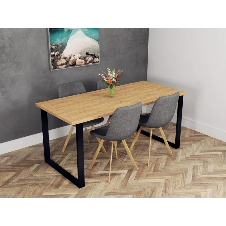 POKAR Tischplatte 2,5 cm Massiv Schreibtischplatte Bürotischplatte für Schreibtisch, Esstisch FSC-zertifizierte, Golden Craft Eichen, 120 x 60 x 2,5 cm – Bild 6