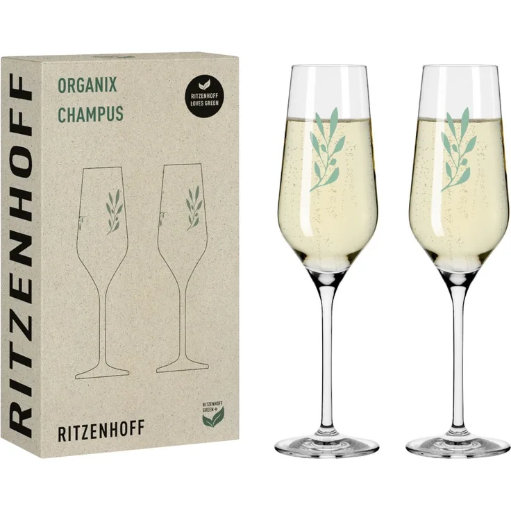 Ritzenhoff 3924001 Champagnerglas-Set #1 ORGANIX Romi Bohnenberg 2023
