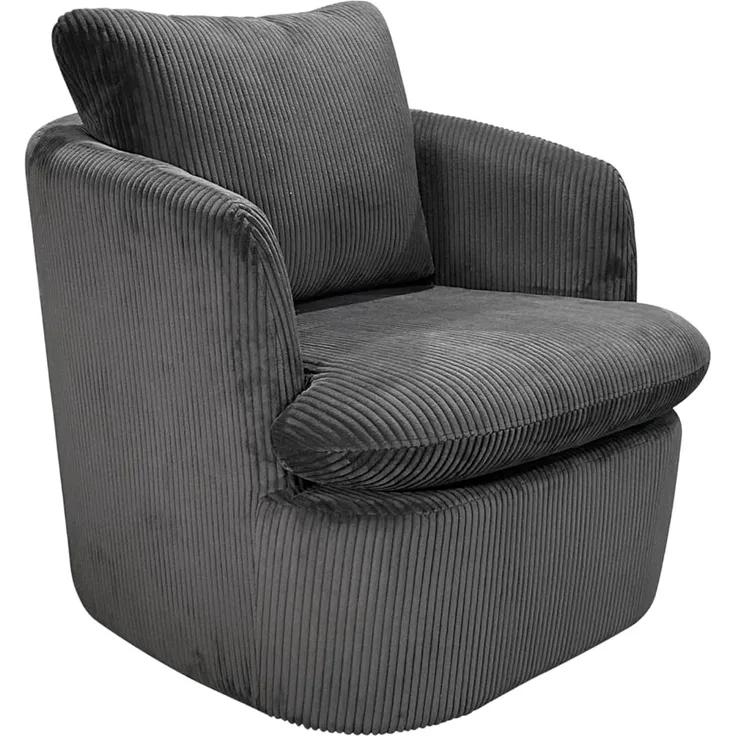 byLIVING Drehsessel Harmony, 360° drehbar, Vollpolster, Grob-Cord, verschiedene Farben