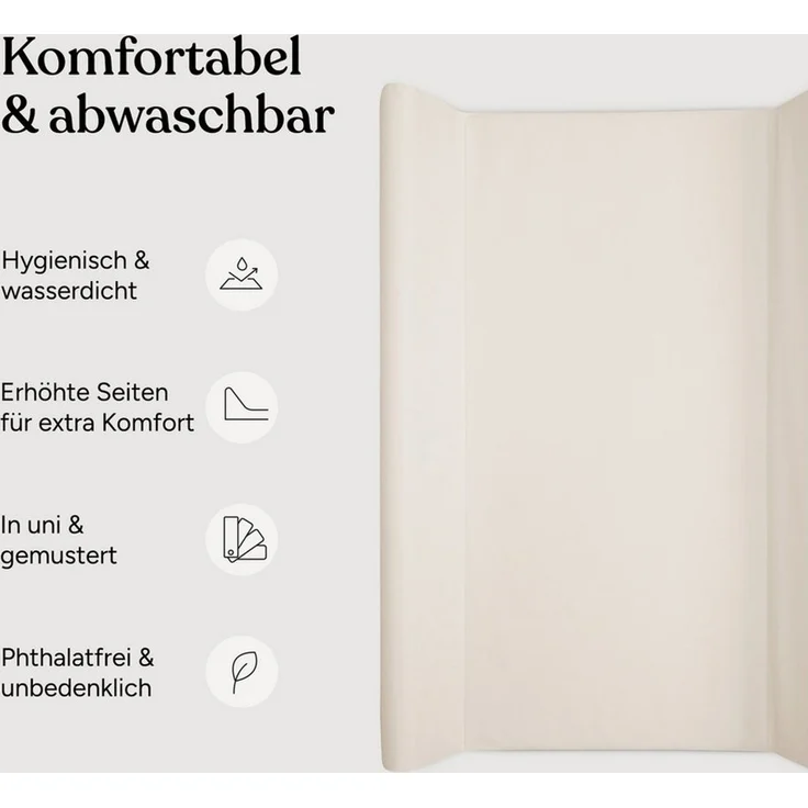 Ehrenkind Wickelauflage Wickelunterlage abwaschbar, Hygienisch, Sicher und Vielseitig – Bild 2
