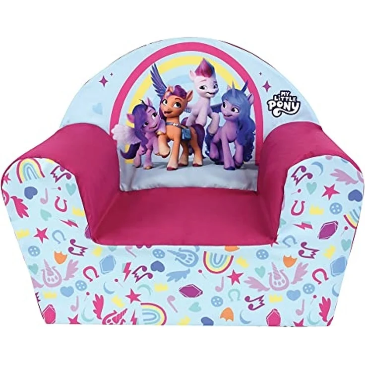 Fun House My Little Pony Sessel Club Zipp Sunny PIPP Izzy für Kinder Herkunft Frankreich Garantie L 52 x T 33 x H 42 cm – Bild 2