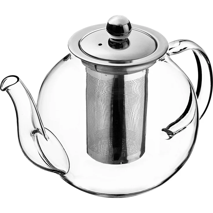 KADAX Teekanne 1L mit Teesieb, Teezubereiter aus Glas, Hitzebeständige Glasteekanne mit herausnehmbarem Siebeinsatz, Teebereiter, Kanne für verschiedene Teesorten – Bild 8