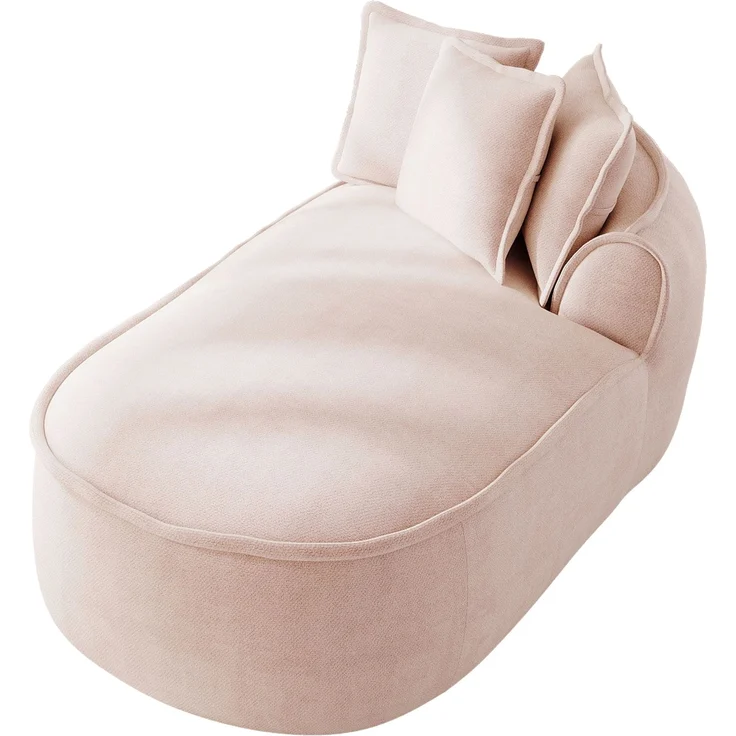 ZUBALIYA SchlafSofa mit Chenille - Bezug, mit breiten Armlehnen, mit Schaumstoffpolsterung, aus Chenille, für Wohnzimmer und Apartments – Bild 6