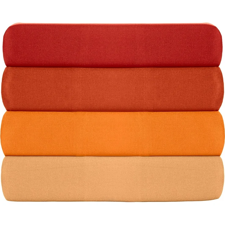 L'essentiel Maison 'Tonne Orage - True' Ranforce Super King Spannbettlaken (FR) (IT) (ES) (DE), Zimt, 200+30 x 180 cm – Bild 4