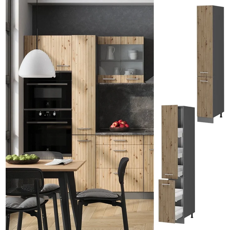 Apothekerschrank R-Line Artisan-Eiche 30 cm Vicco – Bild 2