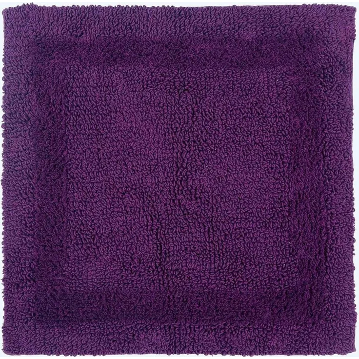 Homescapes Badematte Duschvorleger lila 50x50 cm aus 100% Baumwolle, Höhe 20 mm, 50x50 cm – Bild 1