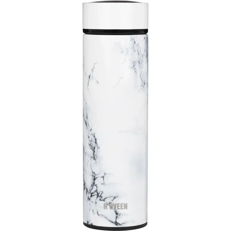 NOVEEN Matte Sport Trinkflasche 450 ml Grau – Bild 1