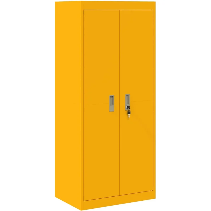 vidaXL Aufbewahrungsschrank 2 stk. Senfgelb 60 x 40 x 180 cm Stahl 3438702 – Bild 7